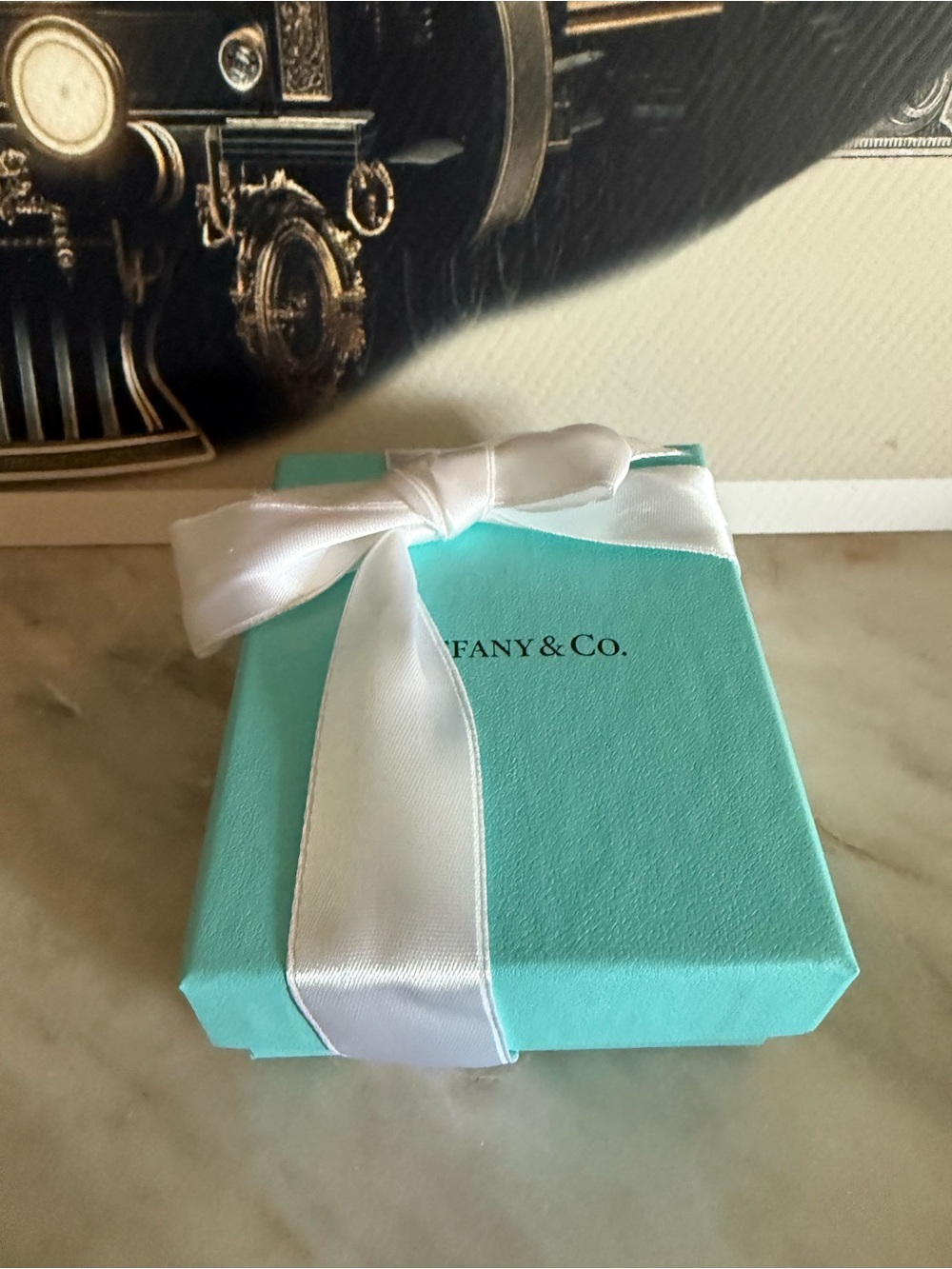 Please Return to Tiffany & Co. 925 Silver Heart Double Chain 16” Necklace - Picture 2 of 5